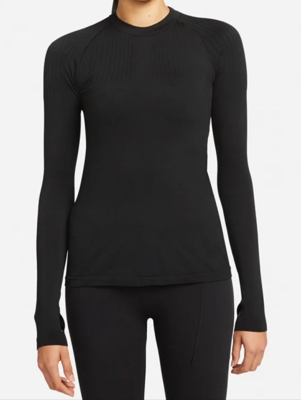 Nike Mathew Williams Long-Sleeve Black Seamless Active Top Medium